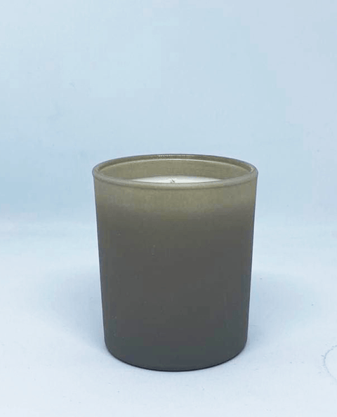 Matte Beige Candle Glass 